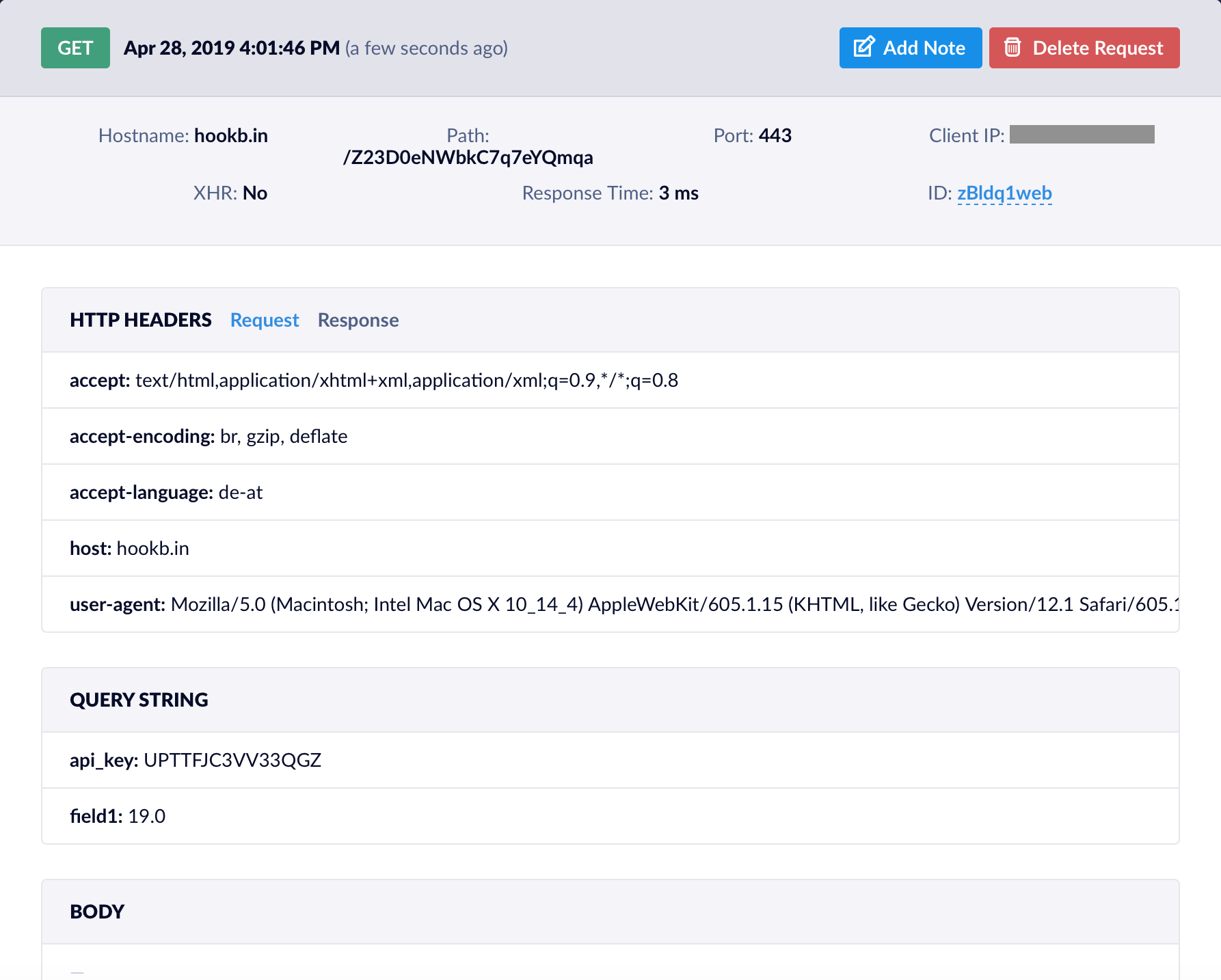 HTTP Request Details