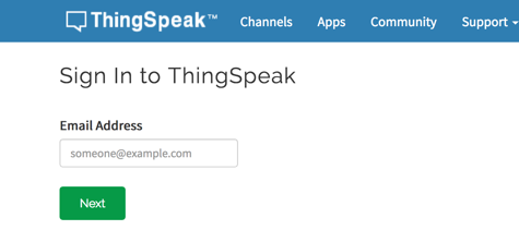 ThingSpeak Sign In 2